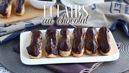 Éclairs au chocolat (expliqués pas à pas)