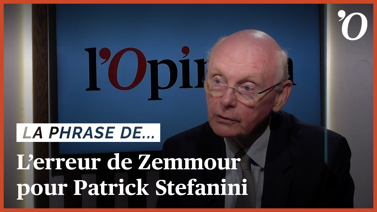 Présidentielle 2022: «En se présentant, Zemmour fait le jeu de Macron», déplore Patrick Stefanini