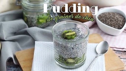 Pudding de graines de chia au kiwi