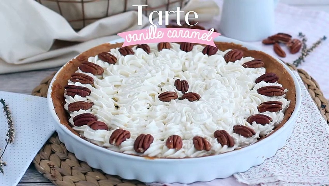 Tarte vanille caramel noix de pécan