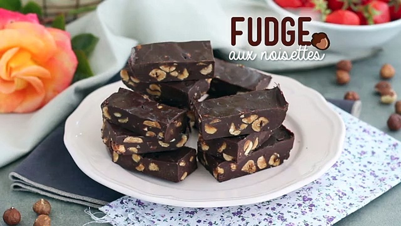 Fudge aux noisettes - Carrés au chocolat et noi...