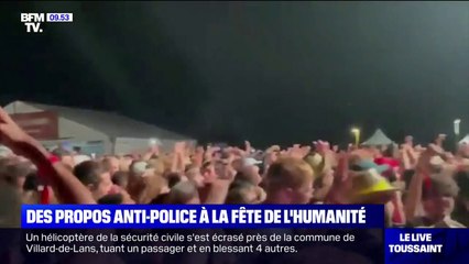 Des slogans anti-police scandés à la Fête de l'Humanité