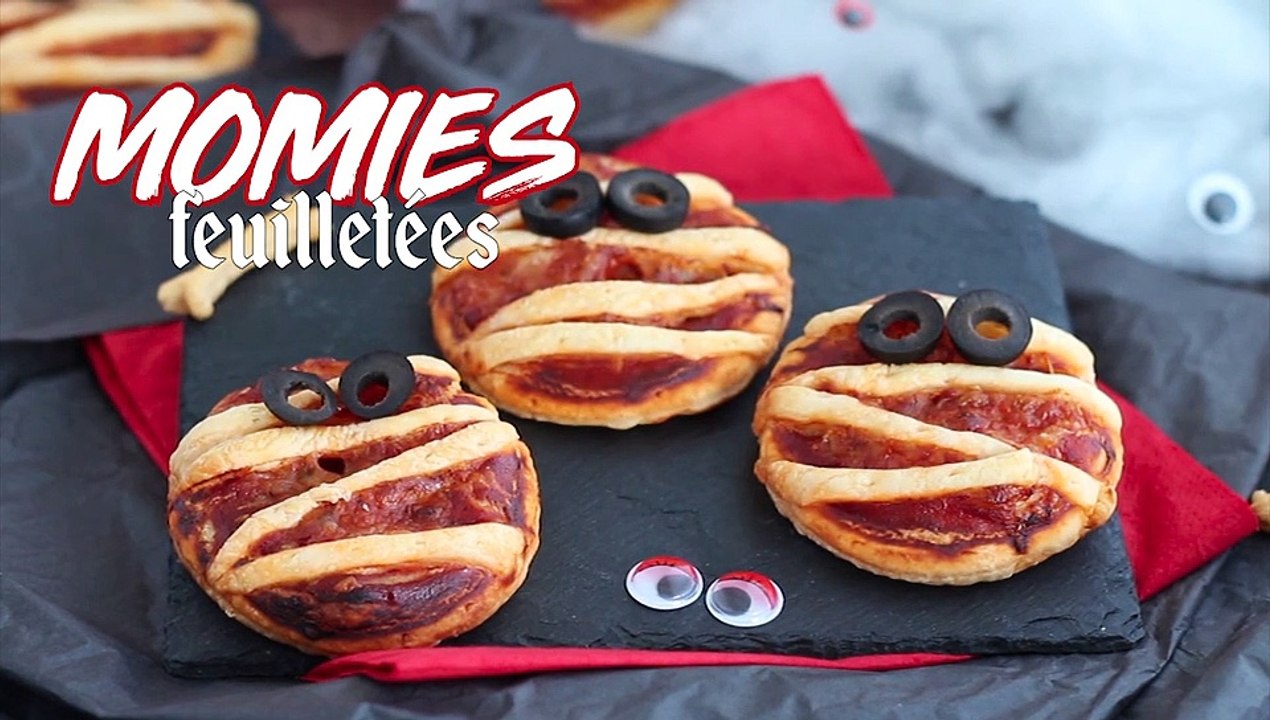 Feuilletés pizzas momies