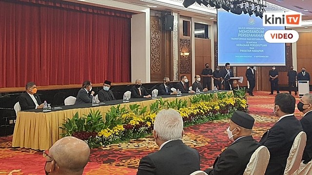 [Siaran semula] Majlis tandatangan MoU antara kerajaan dan PH