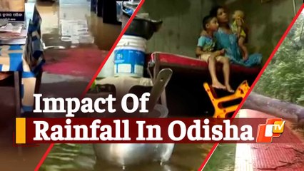 Several Parts Of Odisha Receive Heavy Rainfall Owing To Deep Depression Over BoB