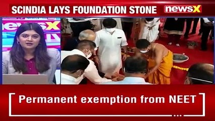 Scindia Lays Foundation Stone Big Boost To Aviation Sector NewsX