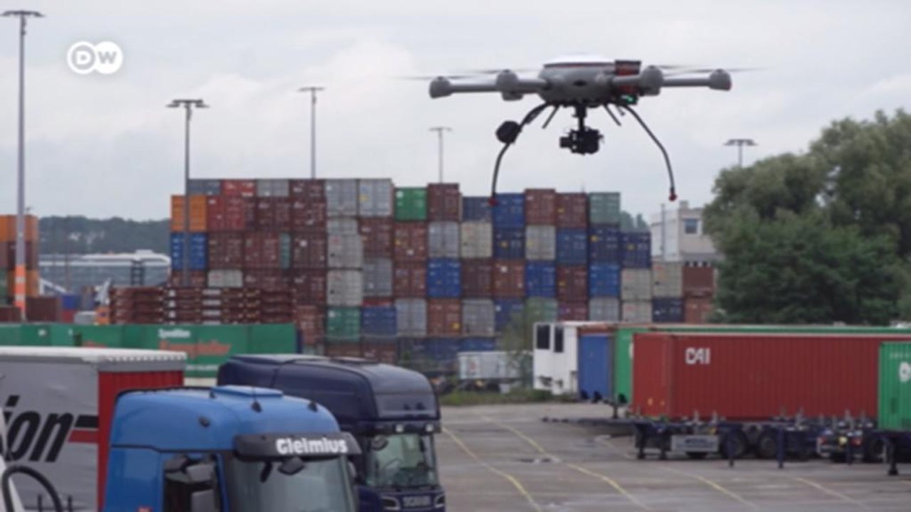 Drohnen gegen Stau vor Seehäfen