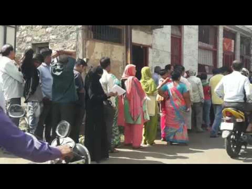 Queues outside Post Office