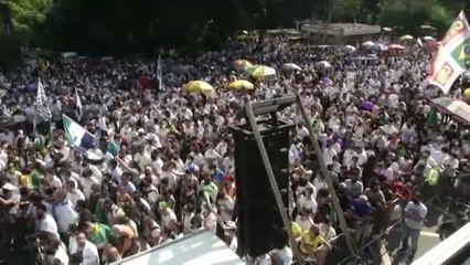 Protesta contra Bolsonaro en Sao Paulo para pedir su salida del gobierno brasileño