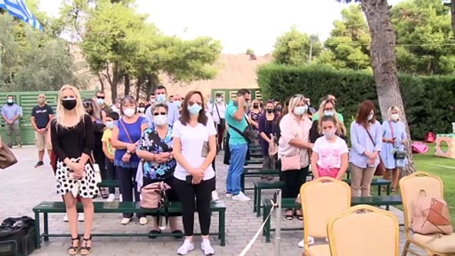 Στον αγιασμό για το νέο σχολικό έτος στον παιδικό σταθμό Ευαγγελισμός της Θεοτόκου ο Αρχιεπίσκοπος Ιερώνυμος Β'