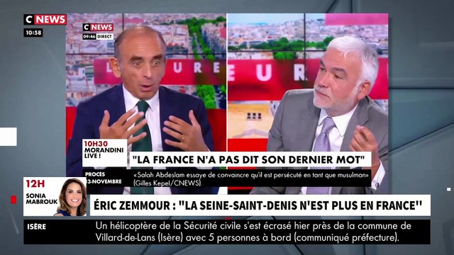 Colère du député communiste Stéphane Peu dans Morandini Live après les propos d'Eric Zemmour sur la Seine-Saint-Denis
