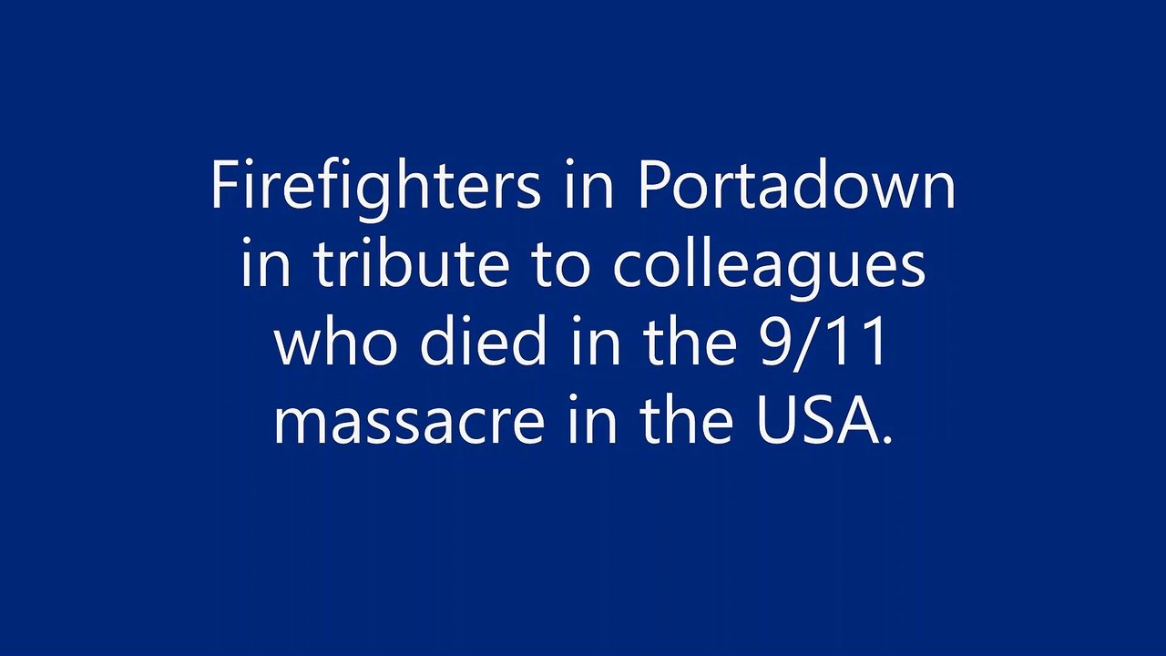 Portadown firefighters tribute