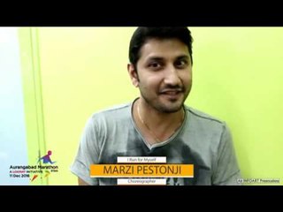 Marzi Pestonji encourages people to join the Lokmat Aurangabad Marathon.