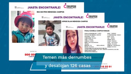 Sin descanso, sigue búsqueda de mujer y sus dos hijos