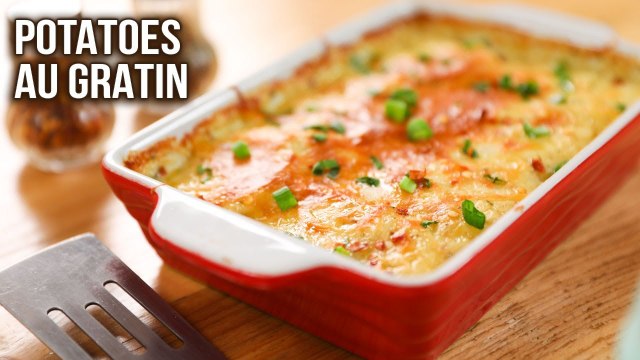 Potatoes Au Gratin | How To Make Cheesy Potato Gratin | Delicious Potato Recipes | Ruchi