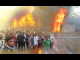 औरंगाबाद : नवाबपुरा गवळीपुरा येथे फोमच्या गोदामाला भीषण आग