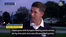 Harrington reveals Ryder Cup captain's picks