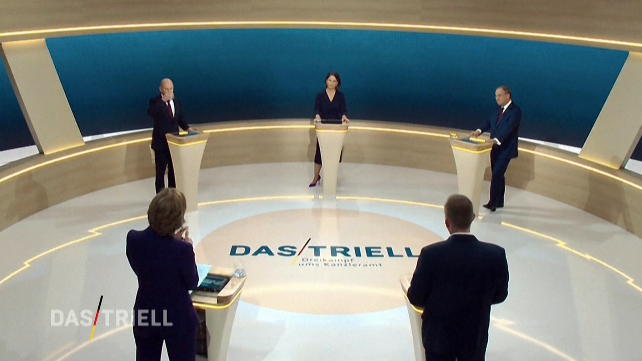 Zweites TV-Triell wurde zum Duell Laschet gegen Scholz
