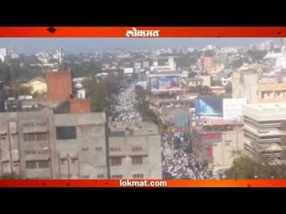 आरक्षणाच्या मागणीसाठी मुस्लिमांचा मोर्चा