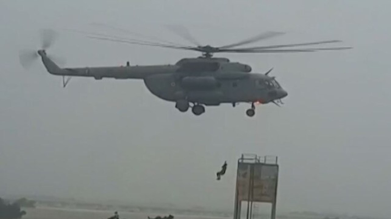 Watch: IAF chopper airlifts stranded people in Gujarat's flood-hit Jamnagar