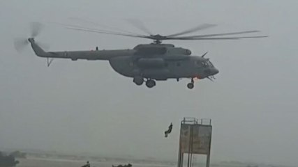 Watch: IAF chopper airlifts stranded people in Gujarat's flood-hit Jamnagar