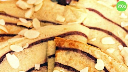 Crêpes zébrées sans lactose