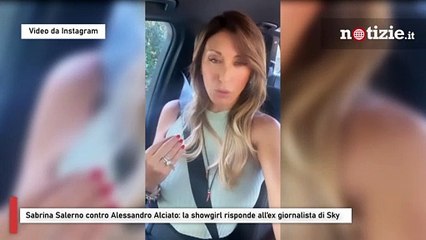 Sabrina Salerno contro Alessandro Alciato: la showgirl risponde all’ex giornalista di Sky