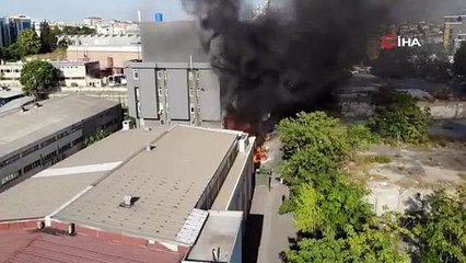 Mobilya fabrikasında yangın çıktı