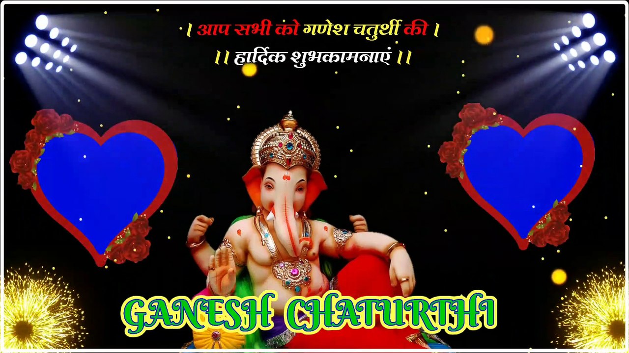 Happy GANESH CHATURTHI Black Screen Video Effects 2021 | ganesh ji black screen template video 2021