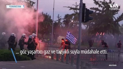 Yunanistan’da Aşı Karşıtlarına Polis Müdahalesi