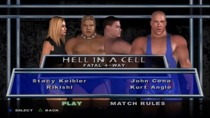 Here Comes the Pain Stacy Keibler(ovr 100) vs Rikishi vs John Cena vs Kurt Angle