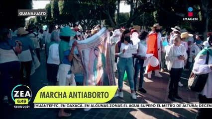 "Tendrán que rendir cuentas ante Dios": manifestante provida en Guanajuato