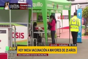 Hoy inicia vacunación a mayores de 25 años