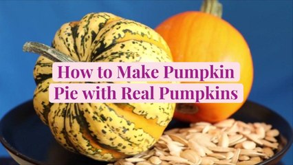 How to Make Pumpkin Pie with Real Pumpkins