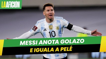 Messi anota golazo e iguala a Pelé como máximo anotador en selecciones de Sudamérica
