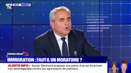 Xavier Bertrand souhaite "un référendum dès l'automne pour reprendre en main la politique migratoire"