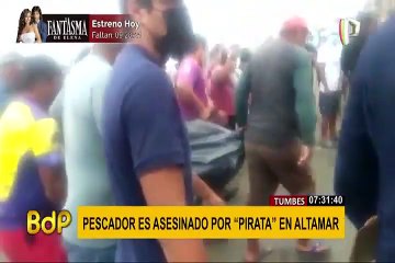 Tumbes: “pirata” asesina a pescador en alta mar