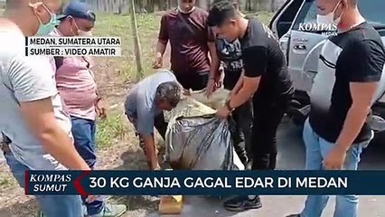 Polisi di Medan Gagalkan Peredaran 30 Kg Ganja