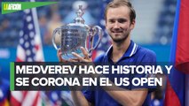 Daniil Medvedev es campeón del US Open e impide que Djokovic complete el Grand Slam