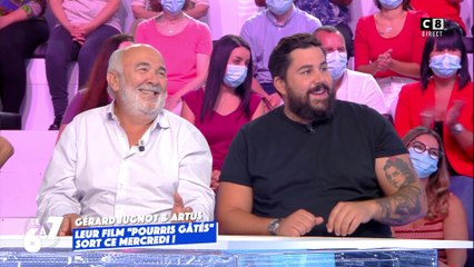 Gérard Jugnot et Artus présentent leur nouveau film" Pourris gâtés"