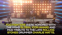 Foo Fighters Honored with VMAs Global Icon Award, Pay Tribute to Late Rolling Stones Drummer Charlie Watts