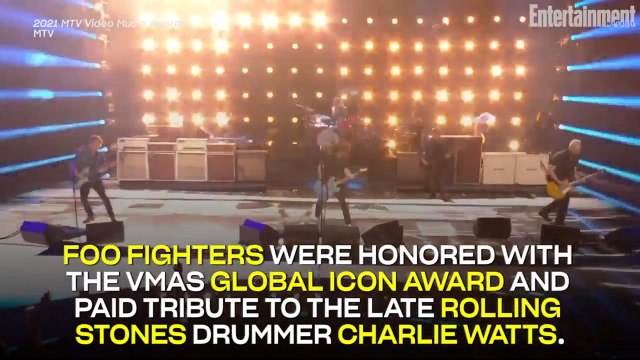 Foo Fighters Honored with VMAs Global Icon Award, Pay Tribute to Late Rolling Stones Drummer Charlie Watts