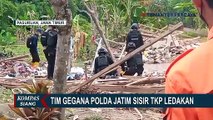 Tim Gegana Polda Jatim Sisir Lokasi Kejadian Cari Penyebab Ledakan di Pasuruan