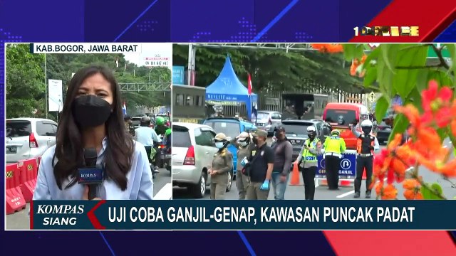 Pemeriksaan Ganjil-Genap di Simpang Gadong, Jalur Menuju Puncak Padat