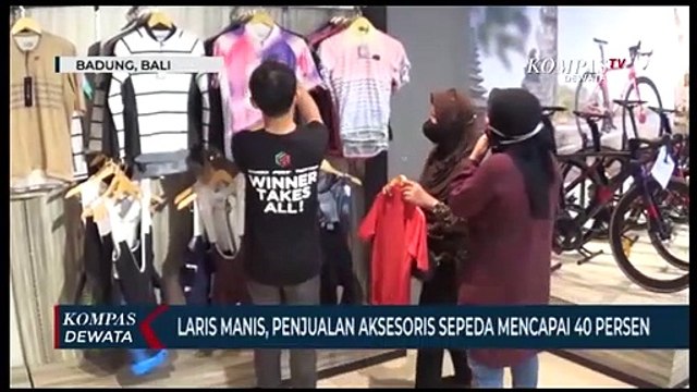 Penjual Aksesoris Sepeda Laris Manis