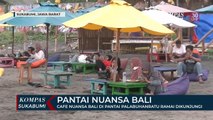 Cafe Nuansa Bali Di Pantai Palabuhanratu Ramai Dikunjungi