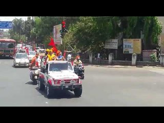 भगवान परशुराम यांच्या जयंतीनिमित्त मोटार रॅली