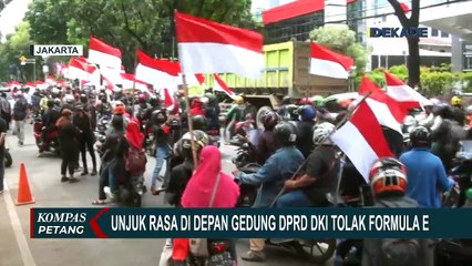 Tolak Formula E, Aliansi Jakarta Bergerak Demo di Gedung DPRD DKI