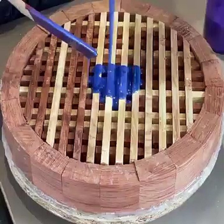 wood turning large plate into a wood and resin and Woodturning - The Dragons Fire Ball  'Unwaffled'