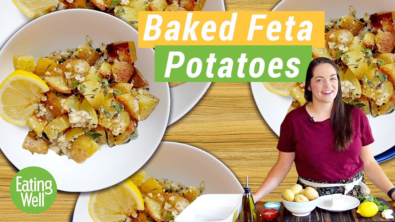 Baked Feta Potatoes